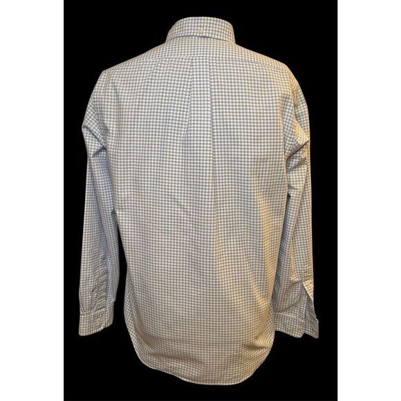 Ralph Lauren Gingham Button Down Oxford Shirt Sz. L Blue/White - Picture 8 of 12